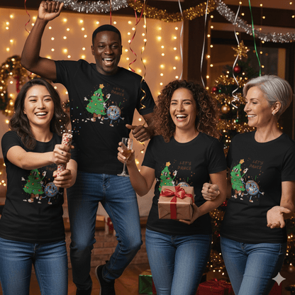 Let’s Dance! Christmas Party Unisex Jersey Tee – Festive Vibes All Night - Nordic OfficialLet’s Dance! Christmas Party Unisex Jersey Tee – Festive Vibes All NightT-Shirt