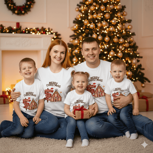 Merry Christmas Gingerbread House Tee – Cozy Holiday Vibe - Nordic OfficialMerry Christmas Gingerbread House Tee – Cozy Holiday VibeT-Shirt