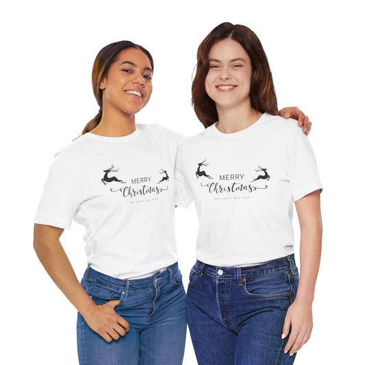 🎄✨ Minimal Merry Christmas Reindeer Tee - Nordic Official🎄✨ Minimal Merry Christmas Reindeer TeeT-Shirt