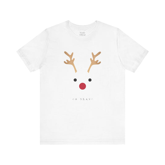 Minimalist Reindeer Face Christmas Tee – Simple, Festive, and Fun - Nordic OfficialMinimalist Reindeer Face Christmas Tee – Simple, Festive, and FunT-Shirt