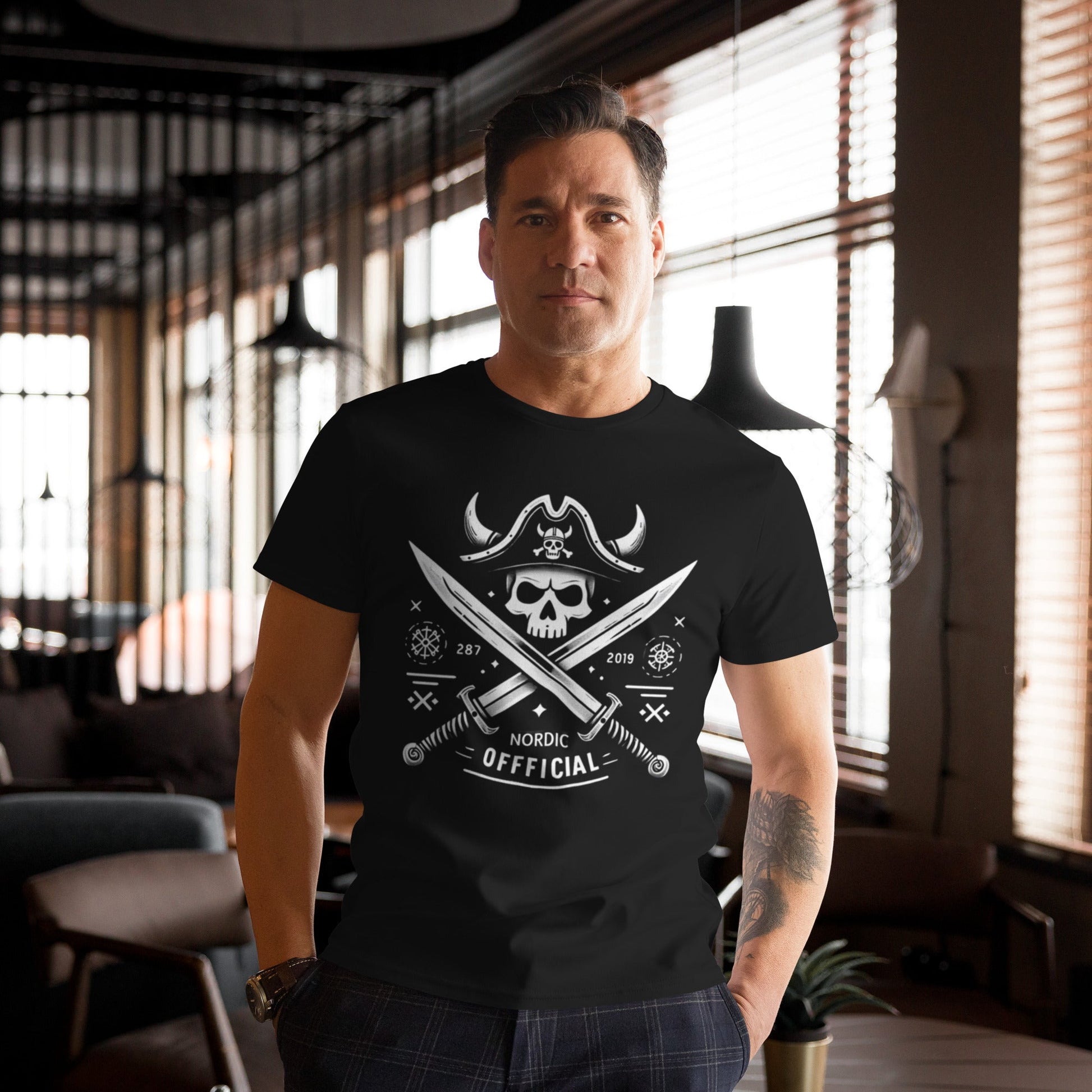 Pirate cotton black t-shirt - Nordic OfficialPirate cotton black t-shirt