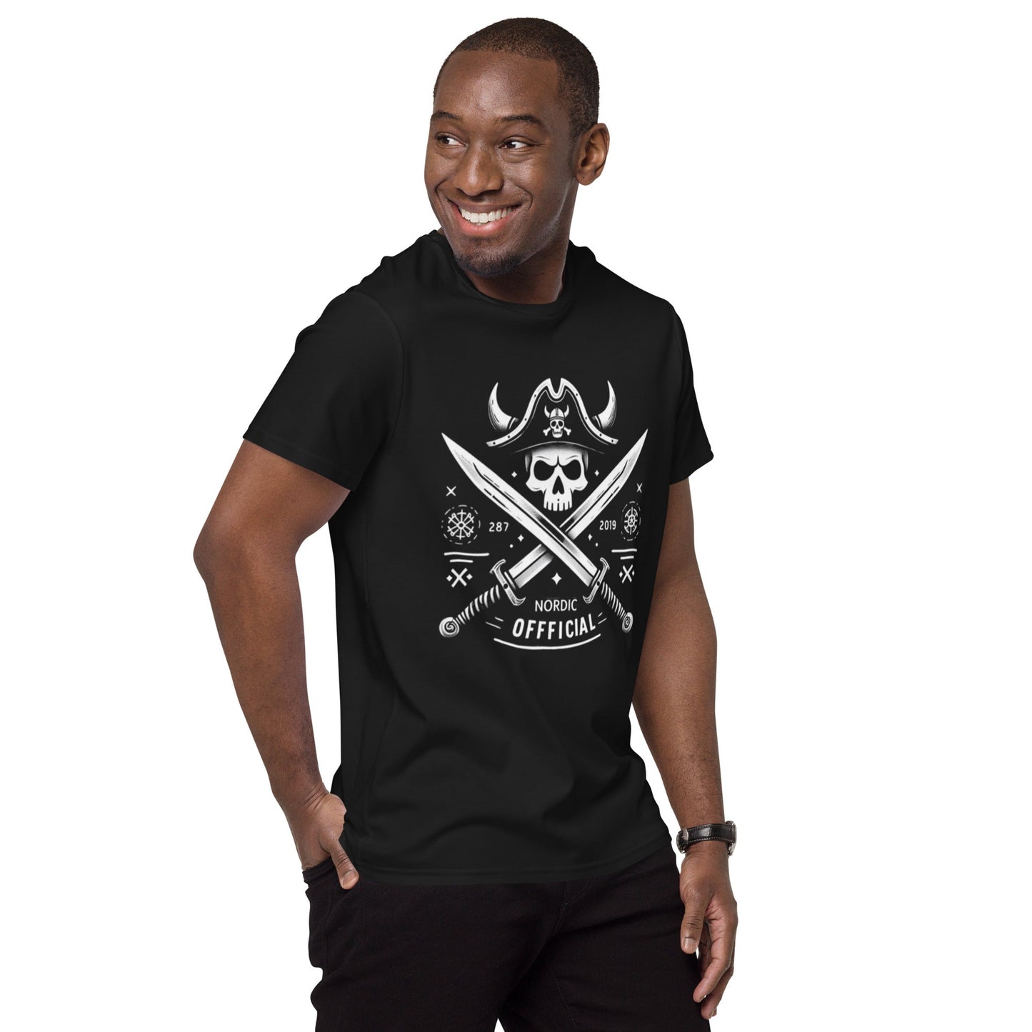 Pirate cotton black t-shirt - Nordic OfficialPirate cotton black t-shirt