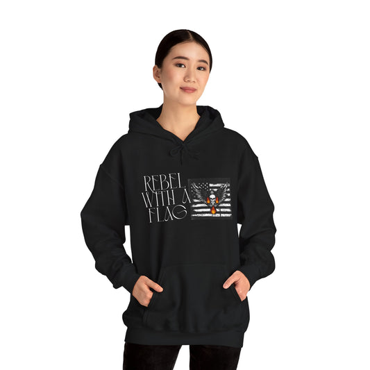 Rebel With A Flag Black Hoodie - Nordic OfficialRebel With A Flag Black HoodieHoodie