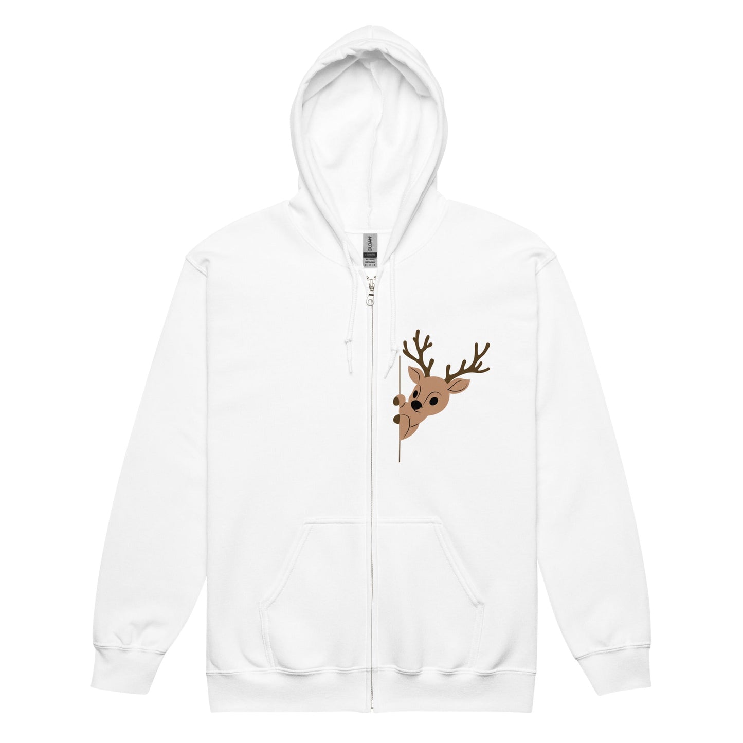 Reindeer blend zip hoodie - Nordic OfficialProduct mockup