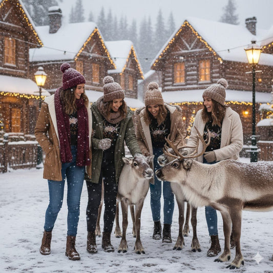 🦌🌸 Reindeer Floral Antlers – Festive Boho Tee - Nordic Official🦌🌸 Reindeer Floral Antlers – Festive Boho TeeT-Shirt