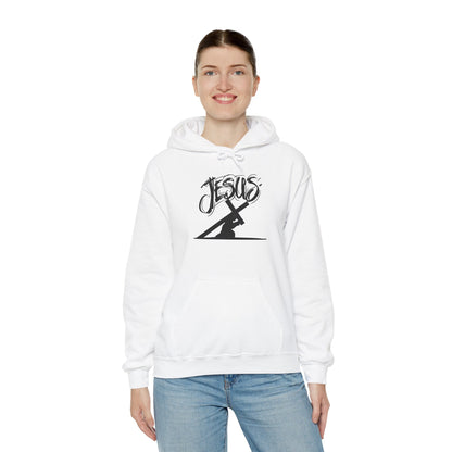 Religious Hoodie - Jessu with Cross Design - Nordic OfficialReligious Hoodie - Jessu with Cross DesignHoodie