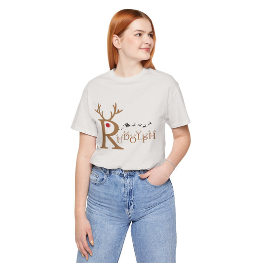 🦌 Rudolph the Red Nose – Minimalist Christmas Tee - Nordic Official🦌 Rudolph the Red Nose – Minimalist Christmas TeeT-Shirt