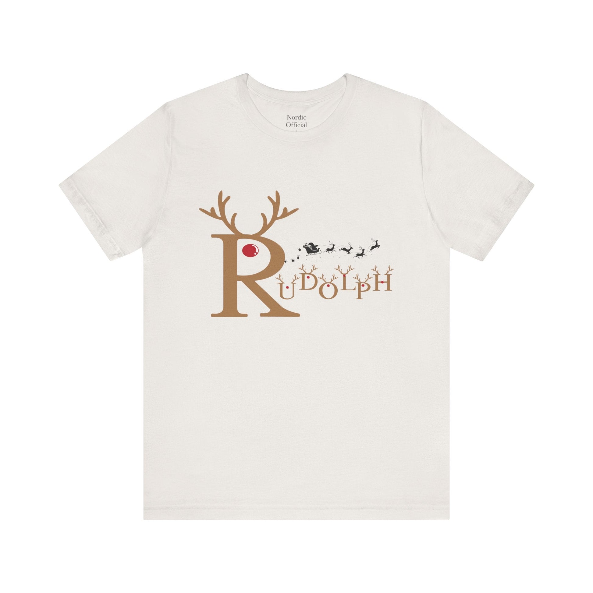 🦌 Rudolph the Red Nose – Minimalist Christmas Tee - Nordic Official🦌 Rudolph the Red Nose – Minimalist Christmas TeeT-Shirt