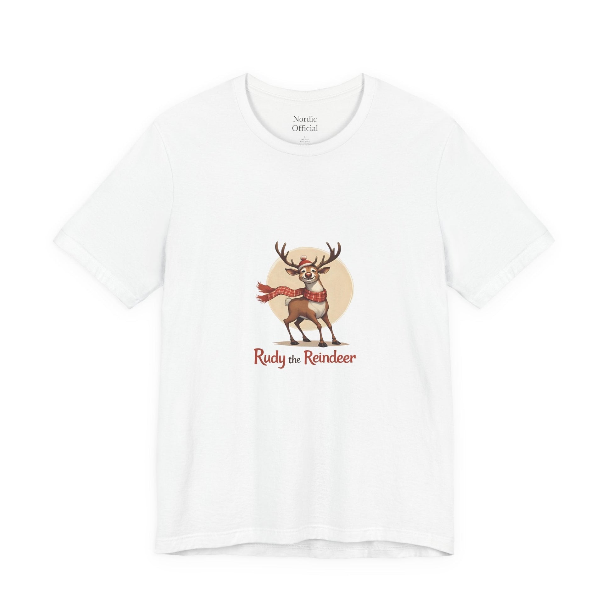 🦌 Rudy the Reindeer – Christmas Spirit Tee - Nordic Official🦌 Rudy the Reindeer – Christmas Spirit TeeT-Shirt