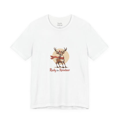 🦌 Rudy the Reindeer – Christmas Spirit Tee - Nordic Official🦌 Rudy the Reindeer – Christmas Spirit TeeT-Shirt