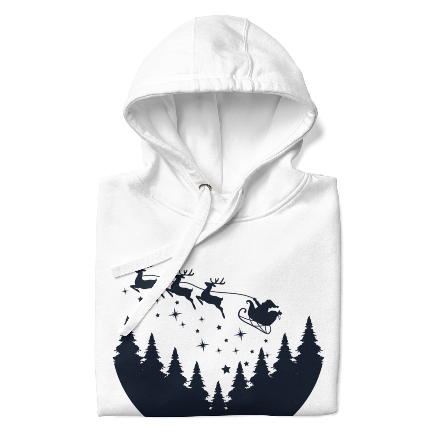 Santa Claus Riding Reindeer Hoodie - Nordic OfficialProduct mockup