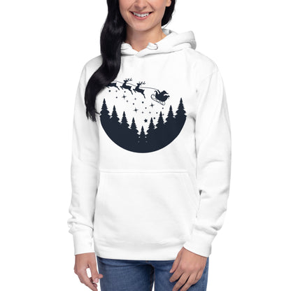 Santa Claus Riding Reindeer Hoodie - Nordic OfficialProduct mockup