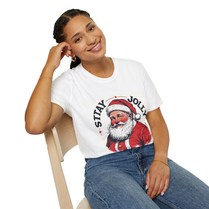 Stay Jolly – Vintage Santa Tee - Nordic OfficialStay Jolly – Vintage Santa TeeT-Shirt
