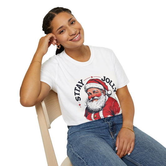 Stay Jolly – Vintage Santa Tee - Nordic OfficialStay Jolly – Vintage Santa TeeT-Shirt