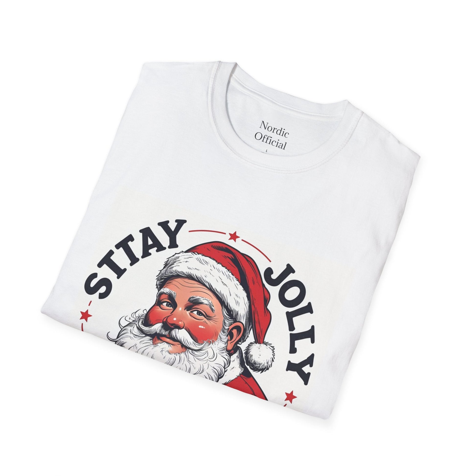 Stay Jolly – Vintage Santa Tee - Nordic OfficialStay Jolly – Vintage Santa TeeT-Shirt