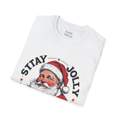 Stay Jolly – Vintage Santa Tee - Nordic OfficialStay Jolly – Vintage Santa TeeT-Shirt