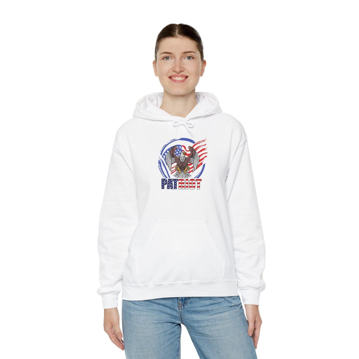 🦅🇺🇸 Unisex Patriot Hoodie – Bald Eagle & American Flag Sweatshirt for Bold, Proud Americans - Nordic Official🦅🇺🇸 Unisex Patriot Hoodie – Bald Eagle & American Flag Sweatshirt for Bold, Proud AmericansHoodie