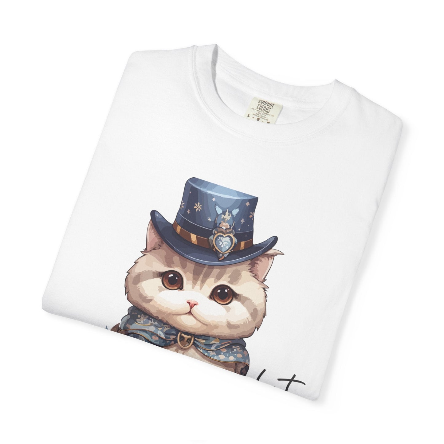 White T-shirt with Trendy Cat - Nordic OfficialWhite T-shirt with Trendy CatT-Shirt